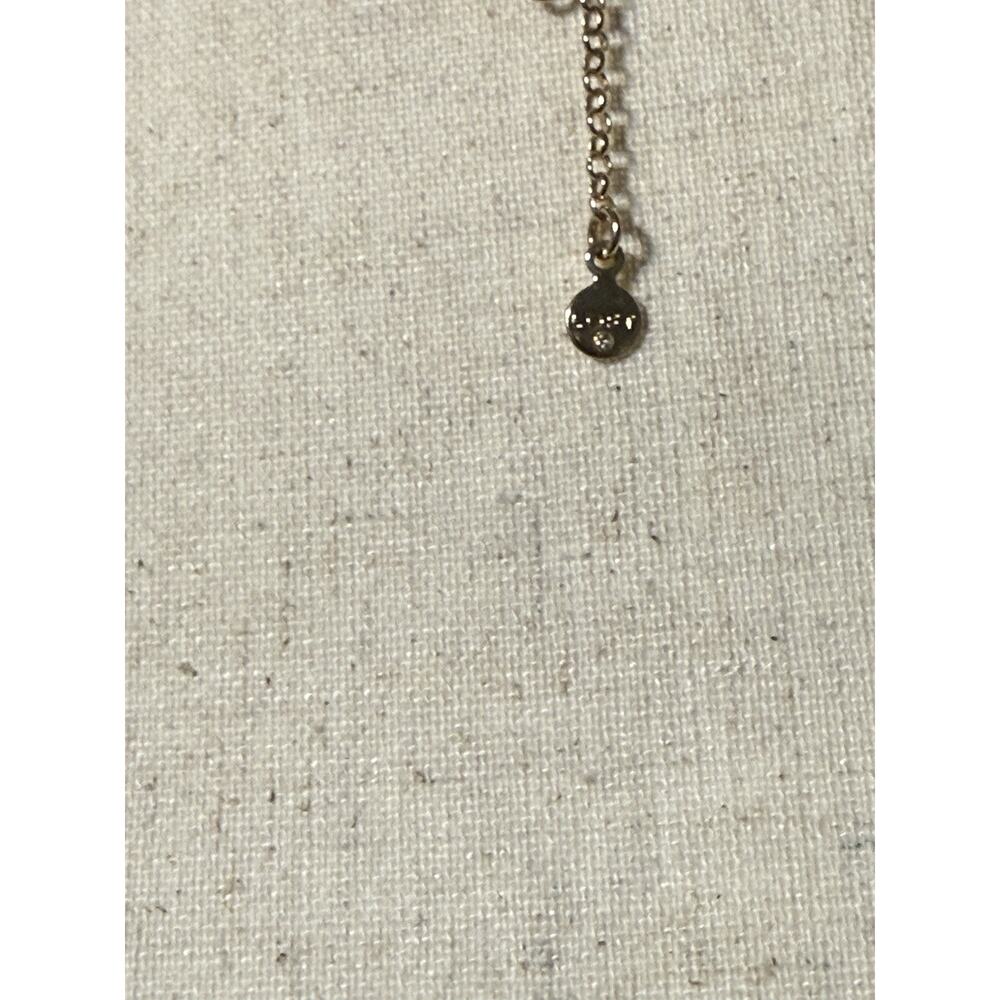 Ann Taylor LOFT Gold Tone Lariat Necklace Crystal Rhinestones 16–18 Inch - Picture 10 of 10